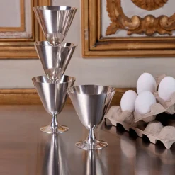 Christofle Vintage Silvered Cocktail Cups - Set of 8