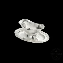 Christofle Vintage Silvered Oval Gravy Boat