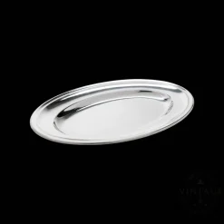 Christofle Vintage Silvered Oval Plate - 13 in