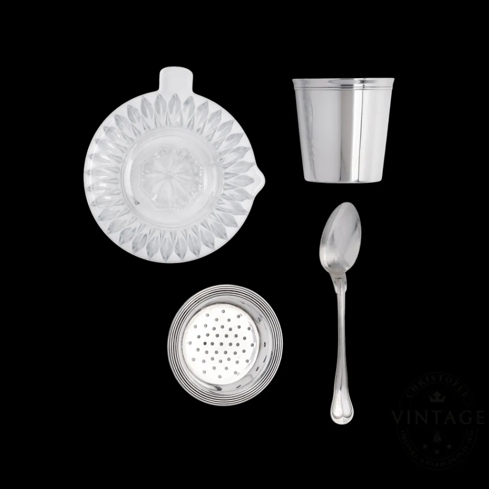 Christofle Vintage Silvered 4-Piece Fruit Juice Set