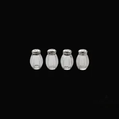 Christofle Vintage Silvered Salt & Pepper Shakers - Set of 4