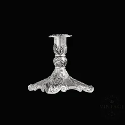 Christofle Vintage Silvered Singled Candle Holder