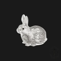 Christofle Vintage Silvered Sitting Rabbit