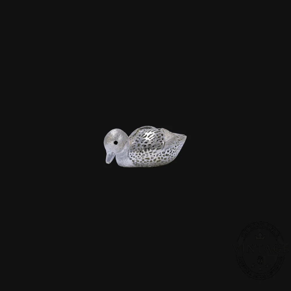 Christofle Vintage Silvered Swimming Duckling