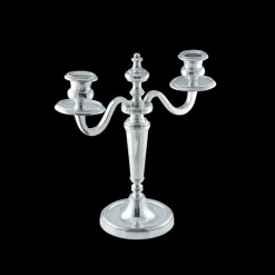Christofle Vintage Silvered Two Light Candelabra