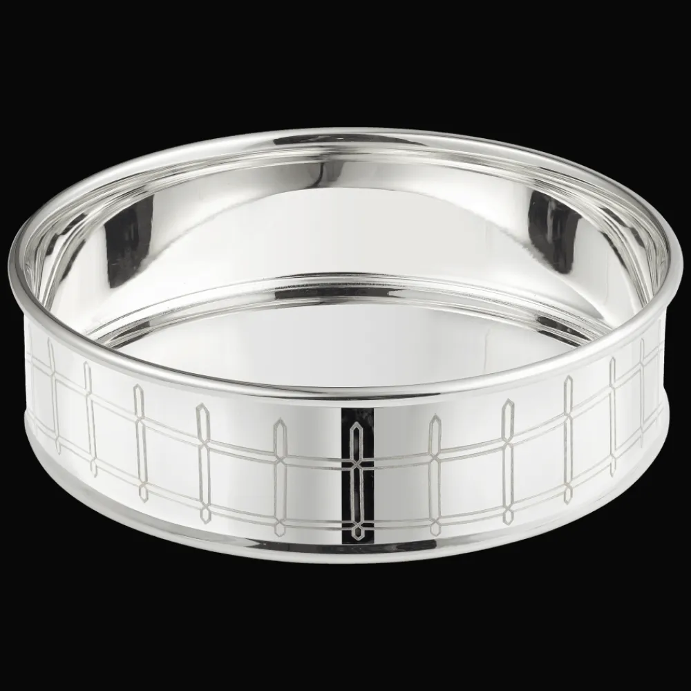 Christofle Wine Bottle Drip Ring Silver plated